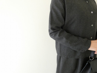 mizuiro ind(ミズイロインド) wool blend basic shirt 	ウール混ベーシックシャツの商品画像18