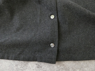 mizuiro ind(ミズイロインド) wool blend basic shirt 	ウール混ベーシックシャツの商品画像33