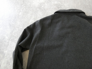 mizuiro ind(ミズイロインド) wool blend basic shirt 	ウール混ベーシックシャツの商品画像36