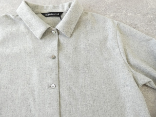 mizuiro ind(ミズイロインド) wool blend basic shirt 	ウール混ベーシックシャツの商品画像48