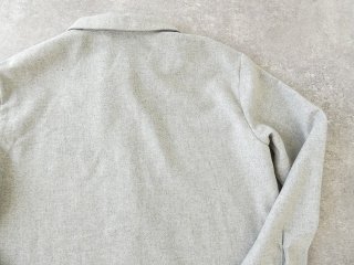 mizuiro ind(ミズイロインド) wool blend basic shirt 	ウール混ベーシックシャツの商品画像51
