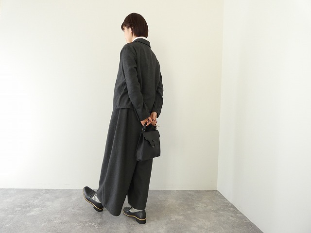 mizuiro ind(ミズイロインド) wool blend basic shirt 	ウール混ベーシックシャツの商品画像7