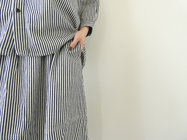 prit(プリット) 8ozヒッコリーデニムコクーンスカートの商品画像2