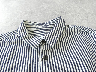 prit(プリット) 8ozヒッコリーデニム7分袖レギュラーカラーシャツの商品画像23