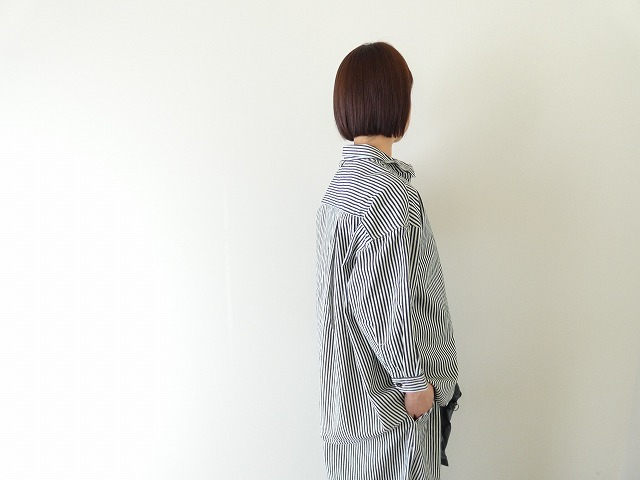 prit(プリット) 8ozヒッコリーデニム7分袖レギュラーカラーシャツの商品画像9