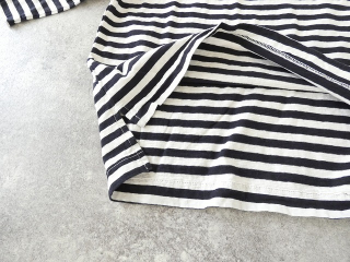 prit(プリット) リサイクルムラ糸天竺ボーダー7分袖ワイドTシャツの商品画像35