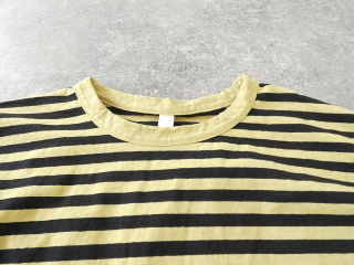 prit(プリット) リサイクルムラ糸天竺ボーダー7分袖ワイドTシャツの商品画像44