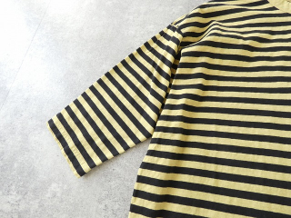 prit(プリット) リサイクルムラ糸天竺ボーダー7分袖ワイドTシャツの商品画像46