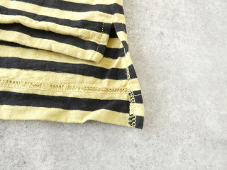 prit(プリット) リサイクルムラ糸天竺ボーダー7分袖ワイドTシャツの商品画像48