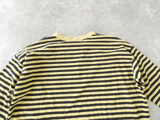 prit(プリット) リサイクルムラ糸天竺ボーダー7分袖ワイドTシャツの商品画像49