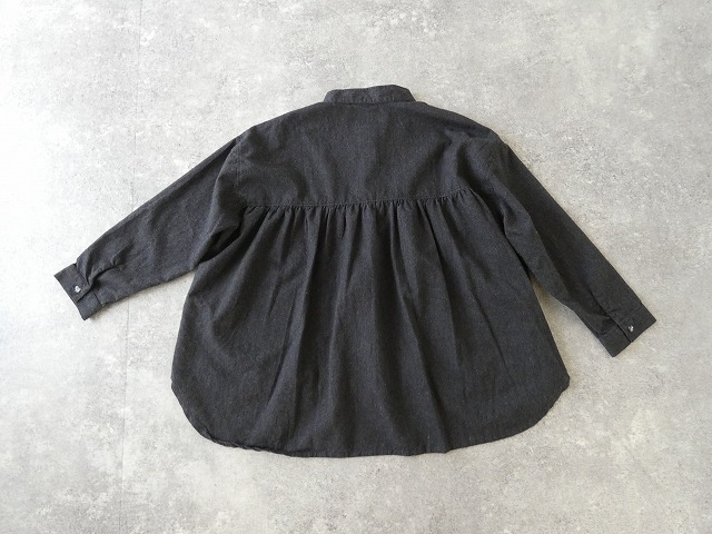 sabbatum(サバタム) 先染シャギーバックヨークギャザーブラウスの商品画像11