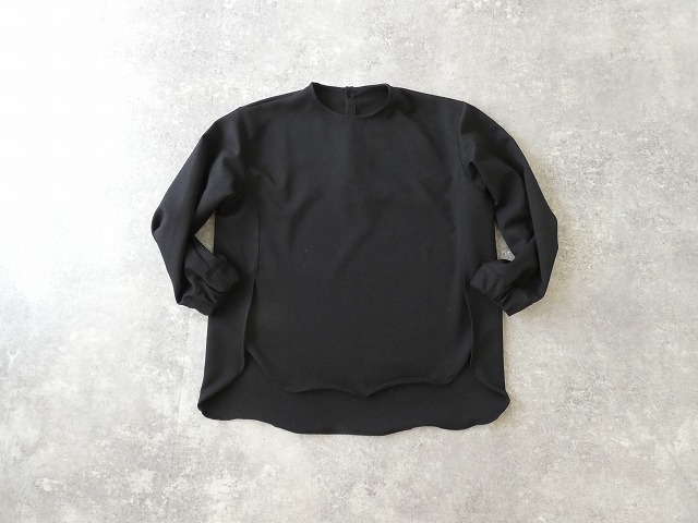 sabbatum(サバタム) ウールライクポリエステルヘムラウンドブラウスの商品画像28