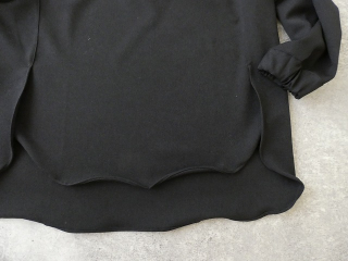 sabbatum(サバタム) ウールライクポリエステルヘムラウンドブラウスの商品画像33