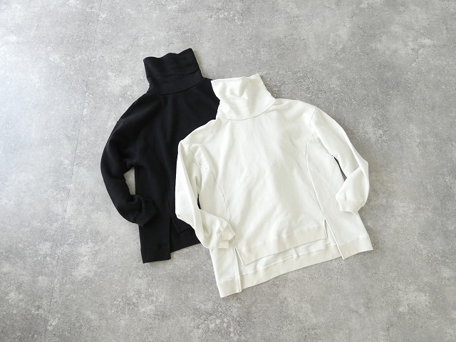 sabbatum(サバタム) ソフトモダン裏毛ハイネックスリットプルオーバーの商品画像9