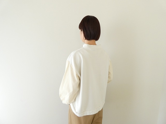 sabbatum(サバタム) ソフトモダン裏毛シャツコールバイファブリックプルオーバーの商品画像2