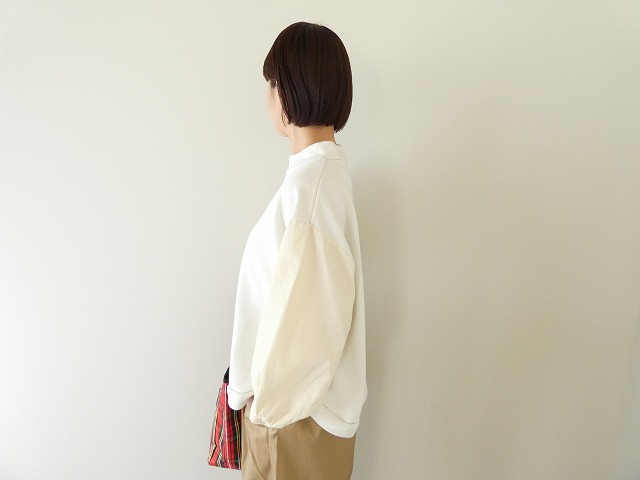 sabbatum(サバタム) ソフトモダン裏毛シャツコールバイファブリックプルオーバーの商品画像4