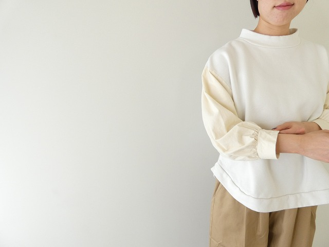 sabbatum(サバタム) ソフトモダン裏毛シャツコールバイファブリックプルオーバーの商品画像5