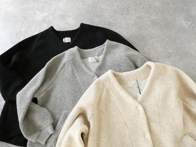 sabbatum(サバタム) リサイクル紡毛パイルラグランポケットジャケットの商品画像11