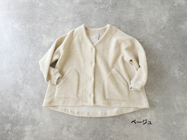 sabbatum(サバタム) リサイクル紡毛パイルラグランポケットジャケットの商品画像28