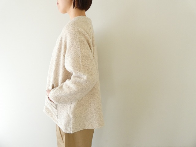 sabbatum(サバタム) リサイクル紡毛パイルラグランポケットジャケットの商品画像5