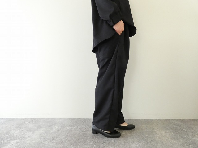 sabbatum(サバタム) ウールライクポリエステルツータックイージーパンツの商品画像4