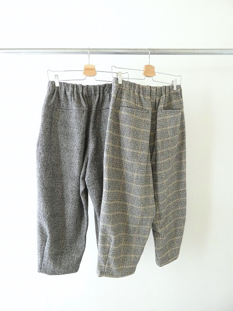 sabbatum(サバタム) コットンウールチェックテーパードイージーパンツの商品画像10