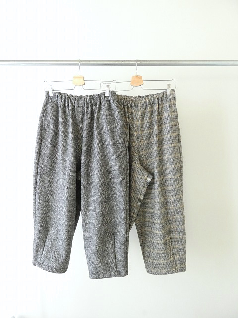 sabbatum(サバタム) コットンウールチェックテーパードイージーパンツの商品画像2