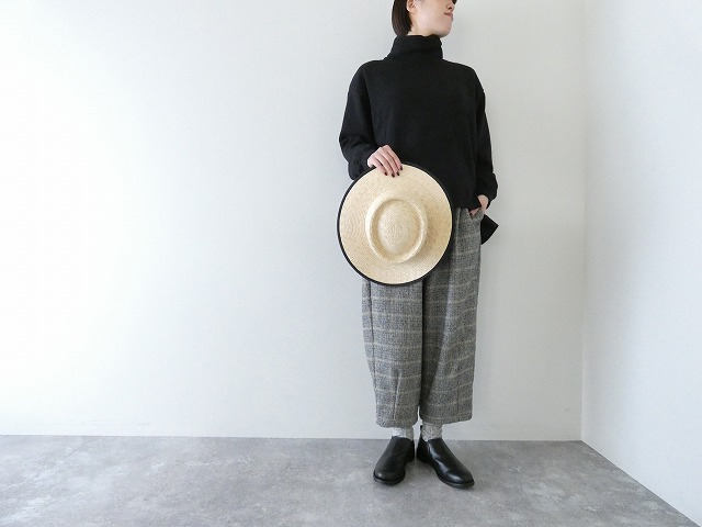 sabbatum(サバタム) コットンウールチェックテーパードイージーパンツの商品画像3