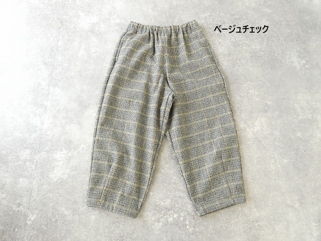 sabbatum(サバタム) コットンウールチェックテーパードイージーパンツの商品画像42
