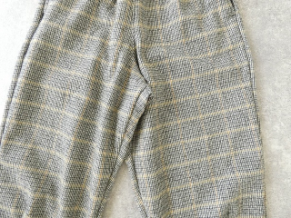 sabbatum(サバタム) コットンウールチェックテーパードイージーパンツの商品画像49