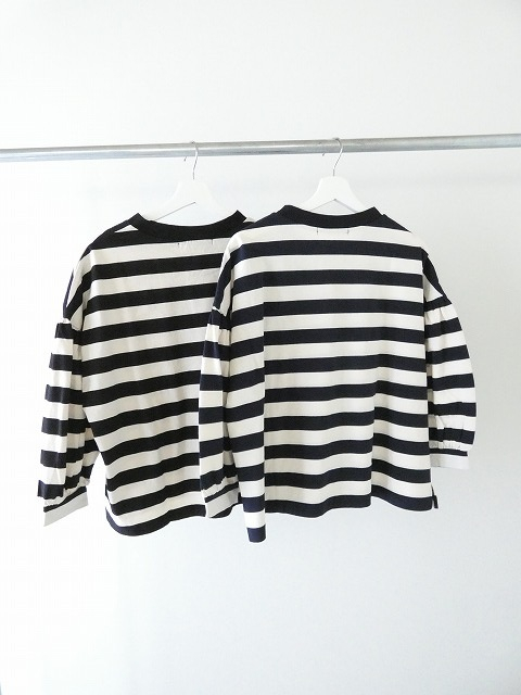 UNIVERSAL SEVEN(ユニヴァーサル セブン) 度詰め天竺ボーダーギャザーパフプルオーバーの商品画像13