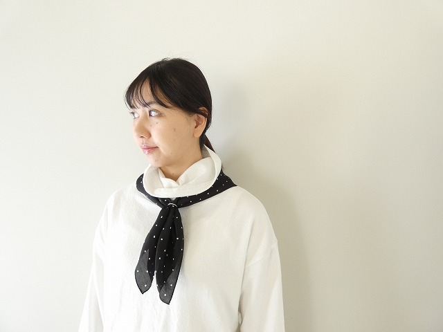 bulle de savon(ビュルデサボン) しわしわドットスカーフの商品画像2
