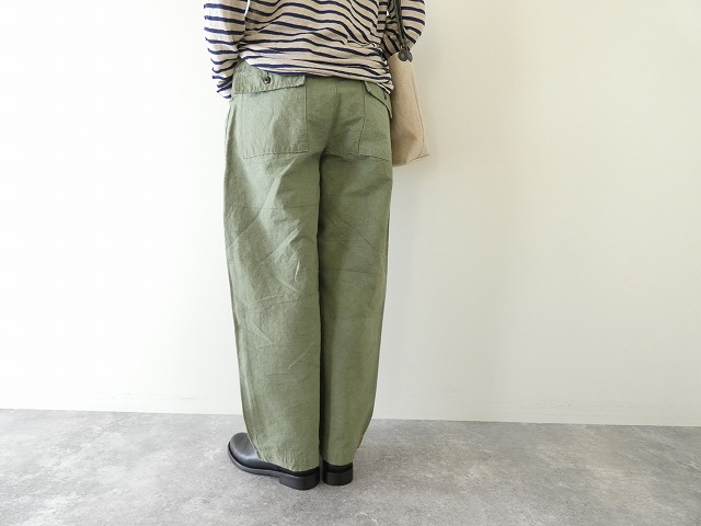 Hands of creation(ハンズオブクリエイション) コットンリネンシバーシブルカルゼファナージュワークパンツの商品画像4