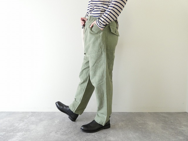 Hands of creation(ハンズオブクリエイション) コットンリネンシバーシブルカルゼファナージュワークパンツの商品画像5