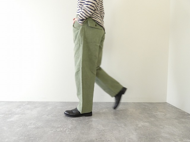 Hands of creation(ハンズオブクリエイション) コットンリネンシバーシブルカルゼファナージュワークパンツの商品画像7