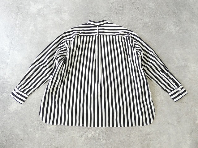 Hands of creation(ハンズオブクリエイション) ブロードストライププリントバンドカラーシャツの商品画像11