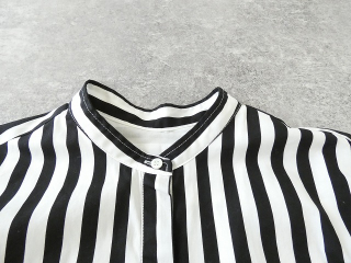 Hands of creation(ハンズオブクリエイション) ブロードストライププリントバンドカラーシャツの商品画像23