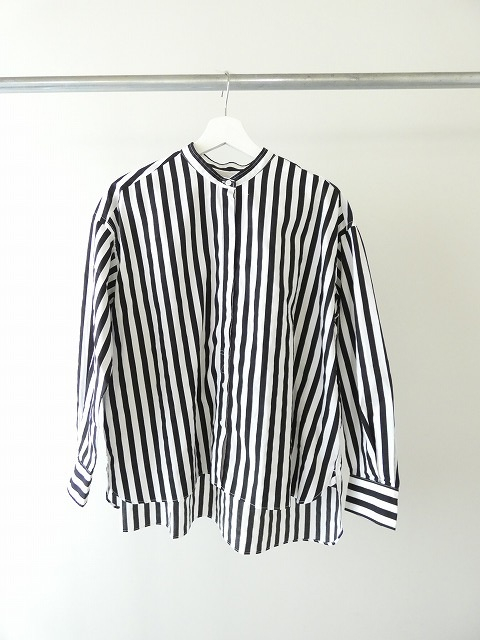 Hands of creation(ハンズオブクリエイション) ブロードストライププリントバンドカラーシャツの商品画像8