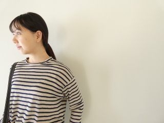 Hands of creation(ハンズオブクリエイション) ホワイトリネンフォギボーダークルーネックプルオーバーの商品画像16