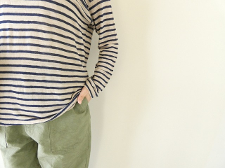 Hands of creation(ハンズオブクリエイション) ホワイトリネンフォギボーダークルーネックプルオーバーの商品画像17