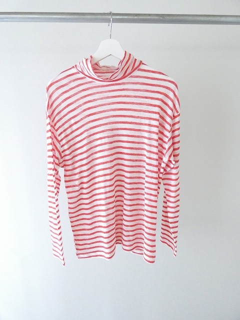 Hands of creation(ハンズオブクリエイション) ホワイトリネンフォギボーダープチハイネックプルオーバーの商品画像10