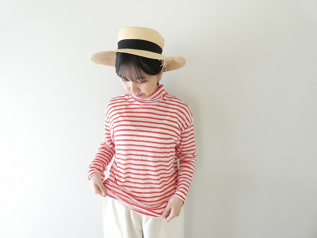 Hands of creation(ハンズオブクリエイション) ホワイトリネンフォギボーダープチハイネックプルオーバーの商品画像6