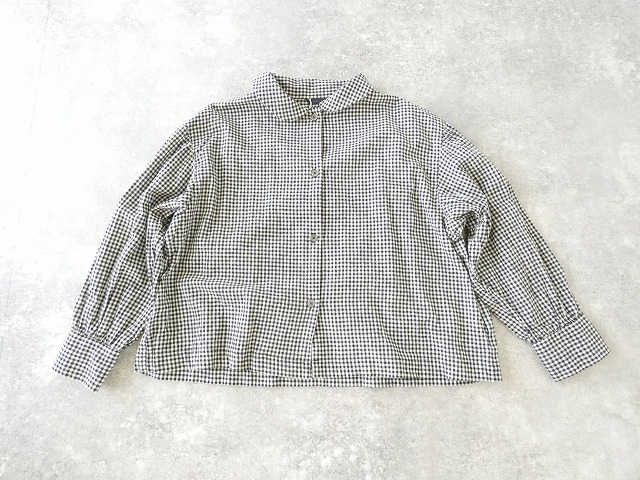 ichi(イチ) コットンリネン起毛ブロードチェックシャツの商品画像10