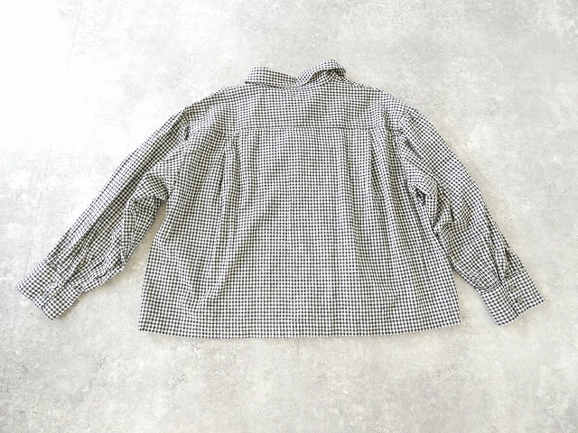 ichi(イチ) コットンリネン起毛ブロードチェックシャツの商品画像12