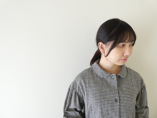 ichi(イチ) コットンリネン起毛ブロードチェックシャツの商品画像4