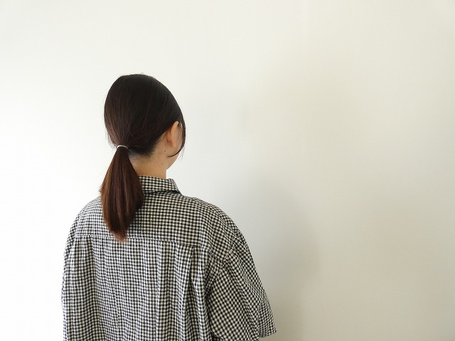 ichi(イチ) コットンリネン起毛ブロードチェックシャツの商品画像6