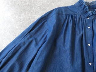 OUVERT(ウーヴェル) 5ozベンベルグウールデニムフリルカラーブラウスの商品画像24