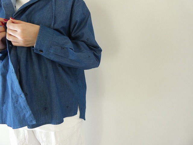 PAR ICI(パーリッシィ) イカリ刺繍フードシャツの商品画像5