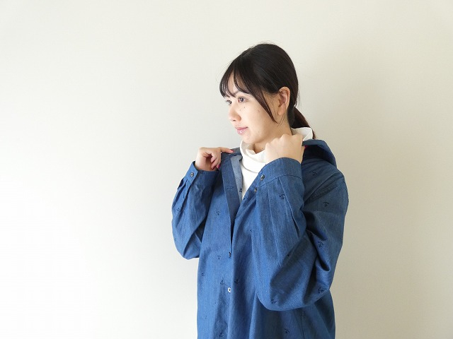 PAR ICI(パーリッシィ) イカリ刺繍フードシャツの商品画像6