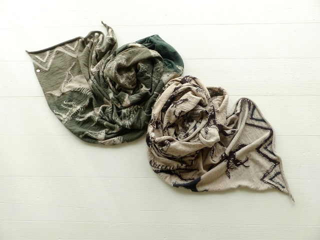 KAPITAL(キャピタル) 縮絨ウールインディアンペインティングマフラーの商品画像2